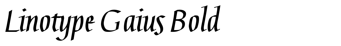 Linotype Gaius Bold
